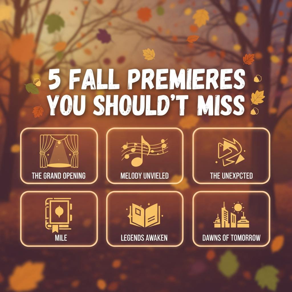5 Fall Premieres You Shouldn’t Miss